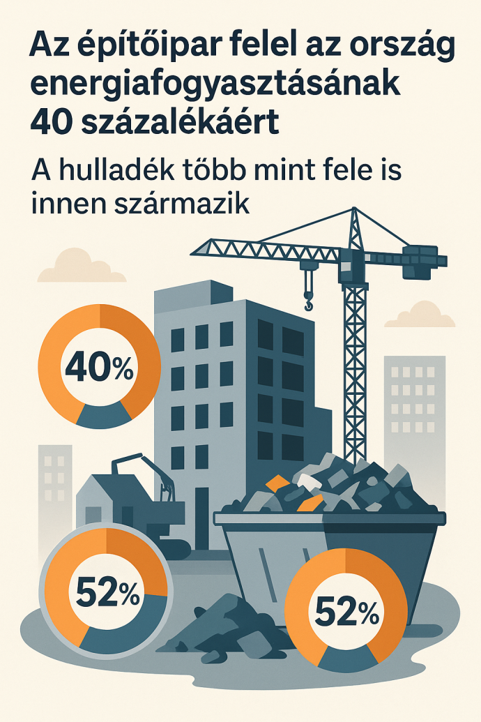 Az építőipar felel az ország energiafogyasztásának 40 százalékáért?