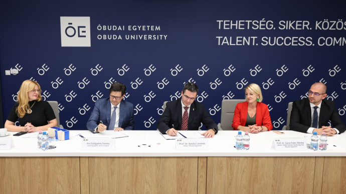 Együttműködési megállapodást kötött a B+N FM-cég az Óbudai Egyetemmel