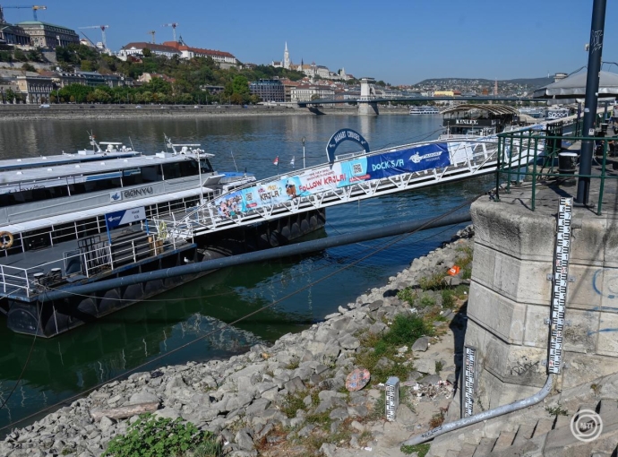 Rekordalacsony a Duna: 1 centiméter a vízszintje
